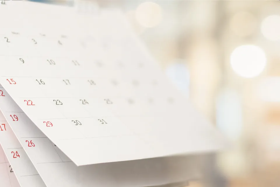 カレンダー(イメージ写真)